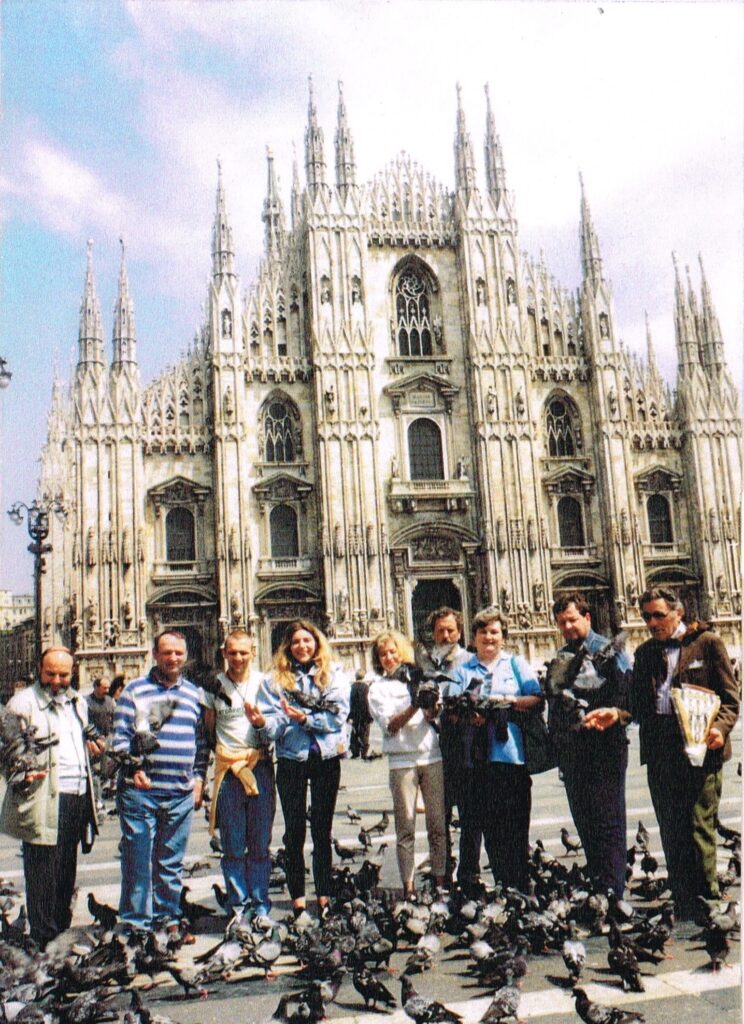 foto storica alleanza gita in Duomo MI